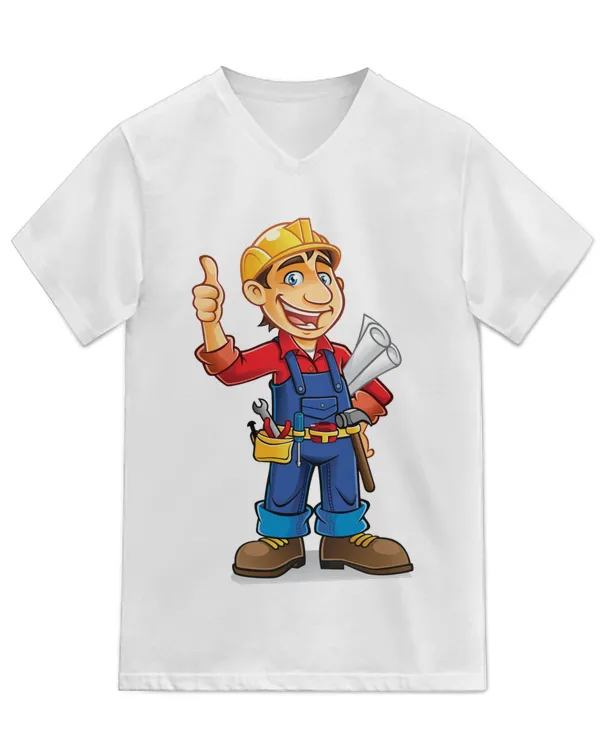 Unisex Jersey SS V-Neck T-Shirt