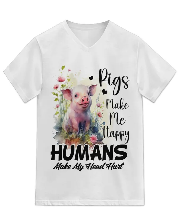 Unisex Jersey SS V-Neck T-Shirt