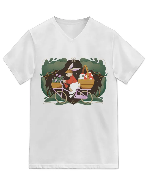 Unisex Jersey SS V-Neck T-Shirt