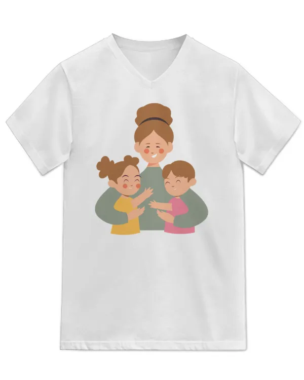 Unisex Jersey SS V-Neck T-Shirt