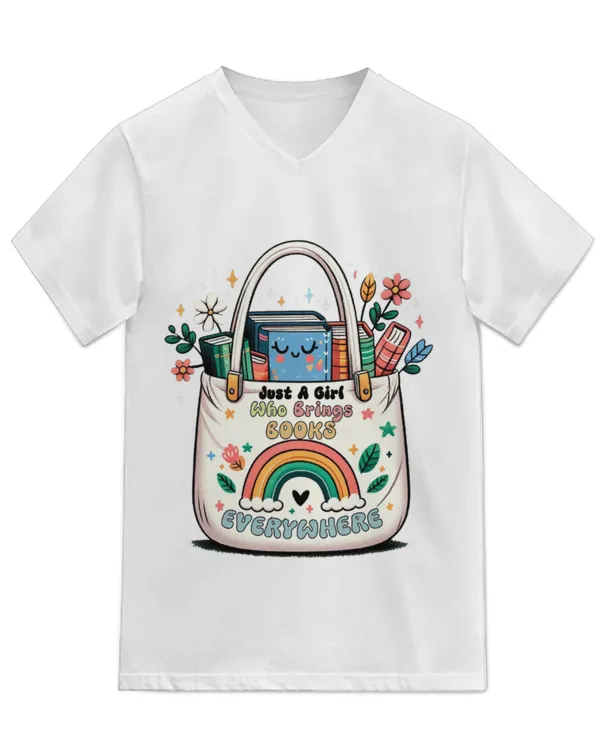 Unisex Jersey SS V-Neck T-Shirt
