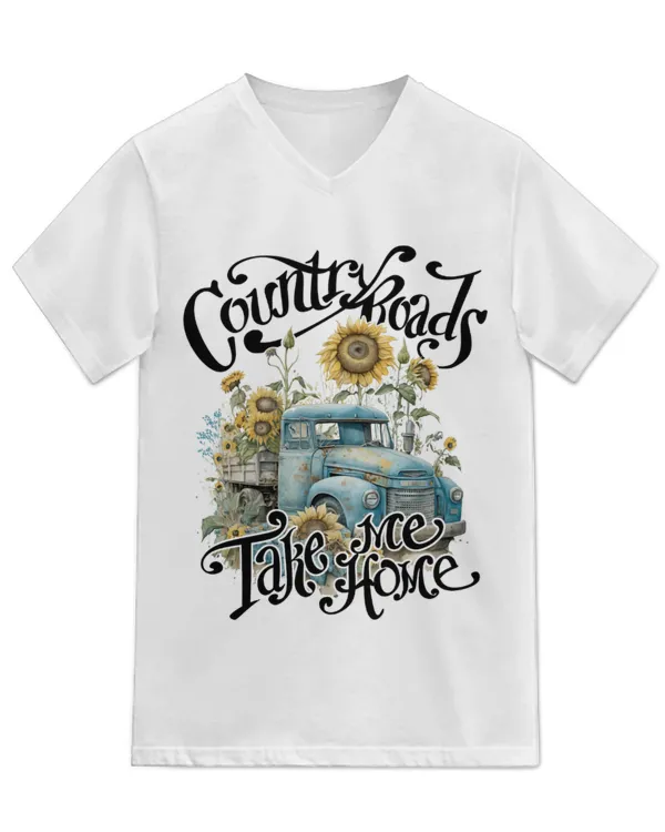 Unisex Jersey SS V-Neck T-Shirt