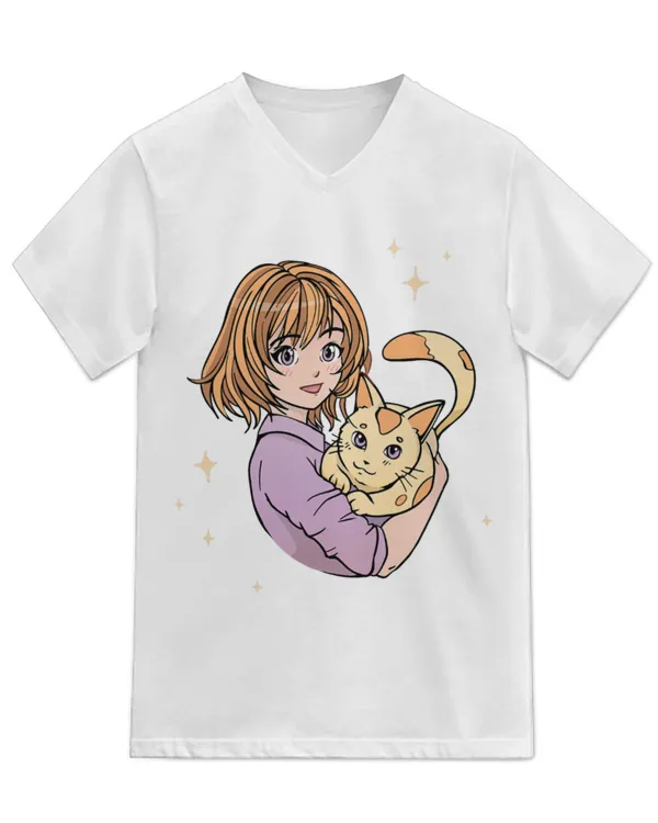 Unisex Jersey SS V-Neck T-Shirt