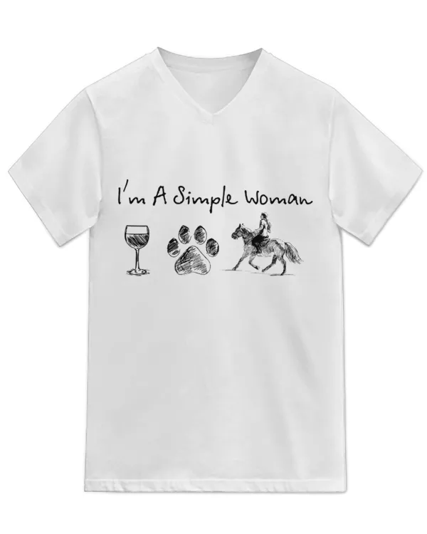 Unisex Jersey SS V-Neck T-Shirt