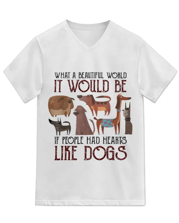 Unisex Jersey SS V-Neck T-Shirt