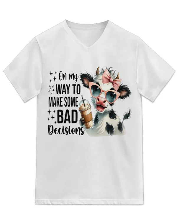 Unisex Jersey SS V-Neck T-Shirt