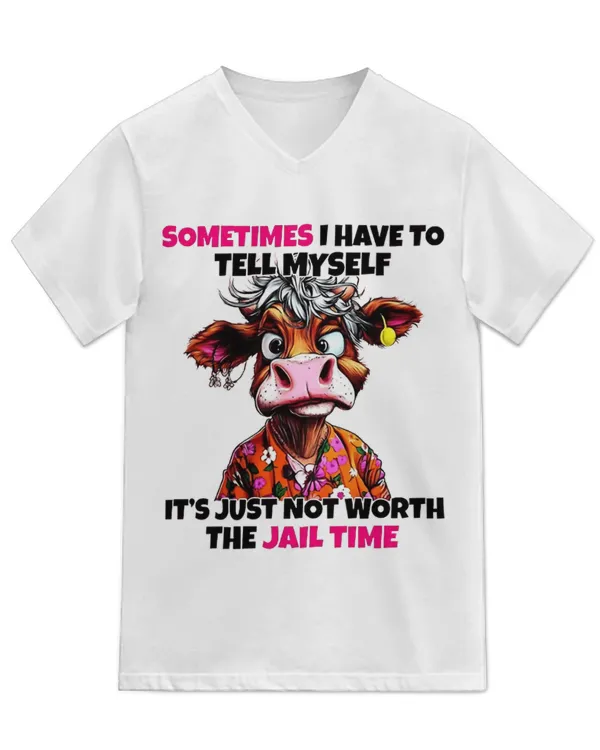 Unisex Jersey SS V-Neck T-Shirt