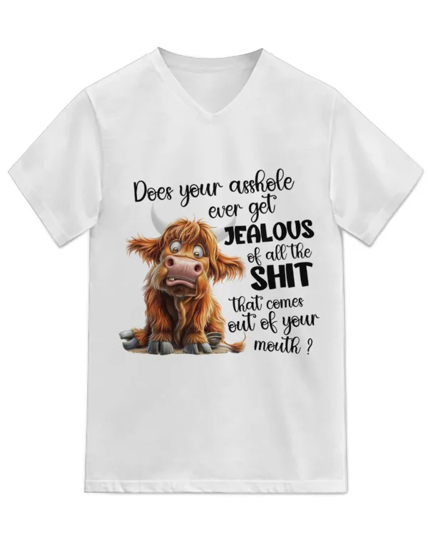 Unisex Jersey SS V-Neck T-Shirt