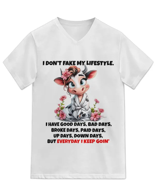 Unisex Jersey SS V-Neck T-Shirt