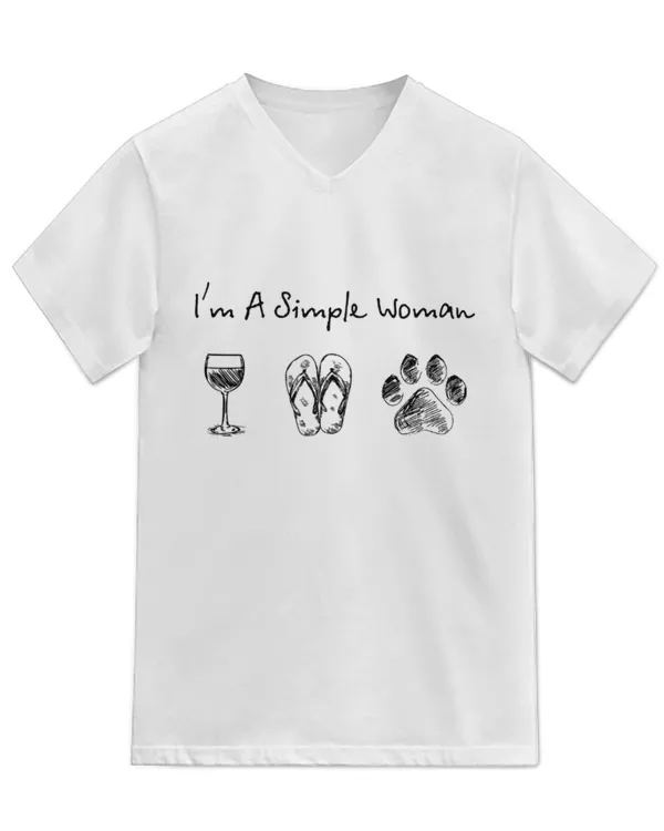 Unisex Jersey SS V-Neck T-Shirt