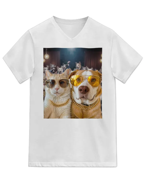 Unisex Jersey SS V-Neck T-Shirt