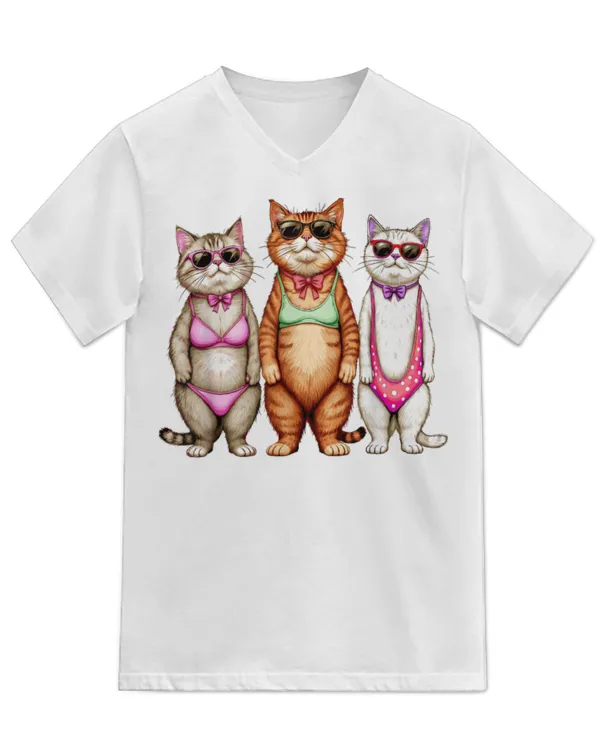Unisex Jersey SS V-Neck T-Shirt