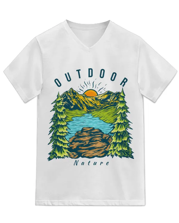 Unisex Jersey SS V-Neck T-Shirt