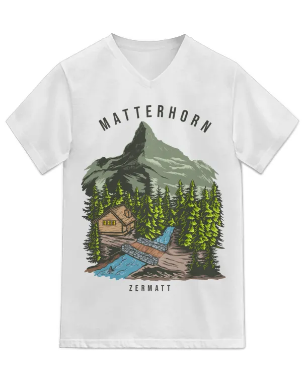 Unisex Jersey SS V-Neck T-Shirt