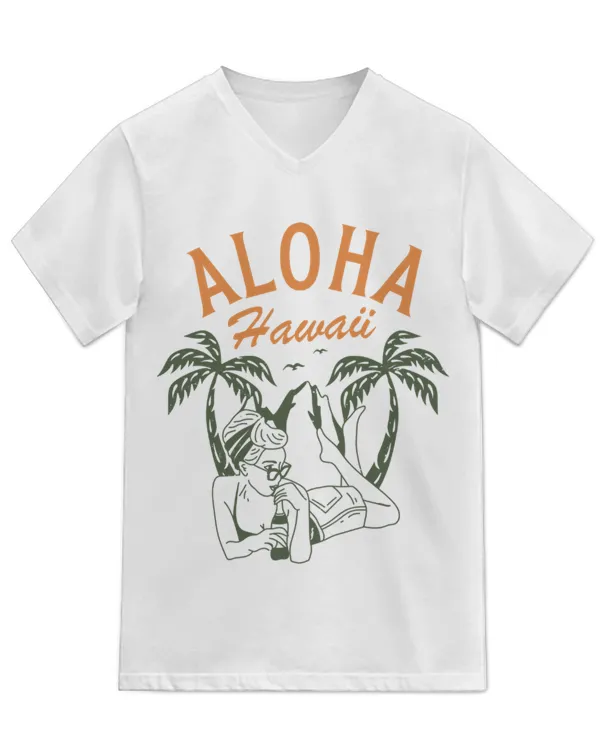 Unisex Jersey SS V-Neck T-Shirt