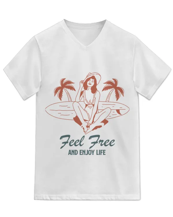 Unisex Jersey SS V-Neck T-Shirt