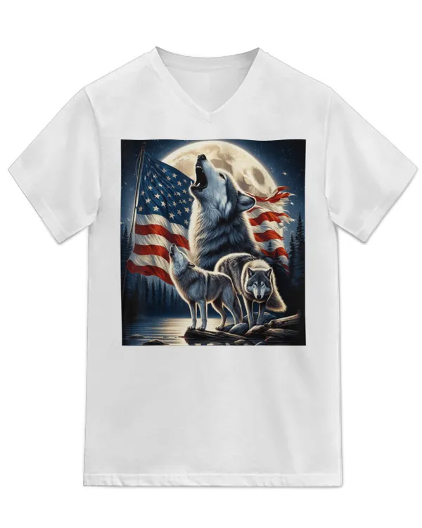 Unisex Jersey SS V-Neck T-Shirt