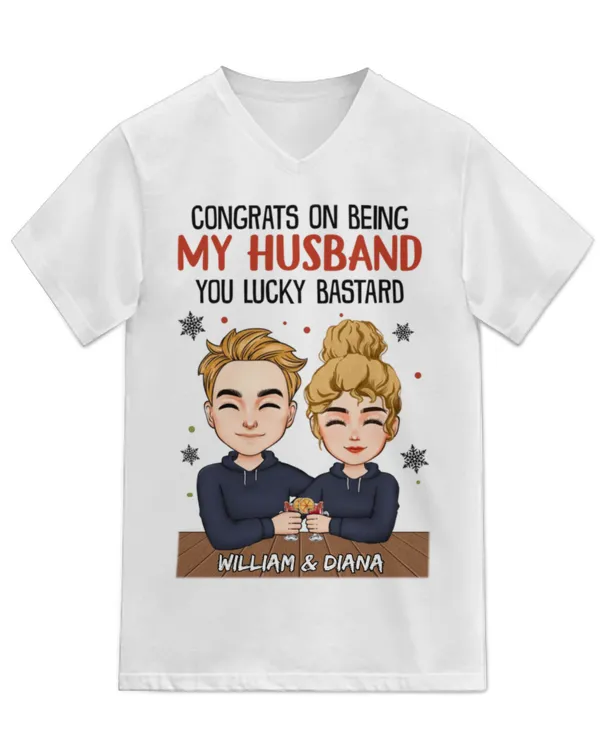 Unisex Jersey SS V-Neck T-Shirt