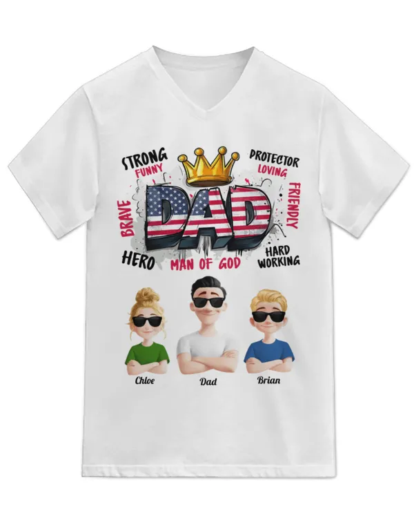 Unisex Jersey SS V-Neck T-Shirt