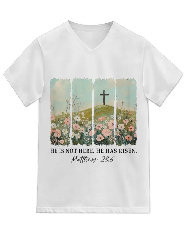 Unisex Jersey SS V-Neck T-Shirt