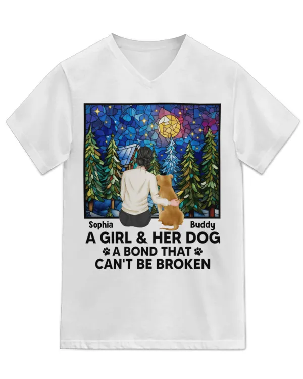 Unisex Jersey SS V-Neck T-Shirt