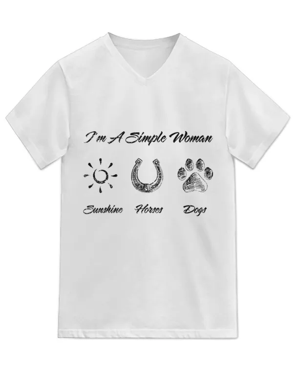 Unisex Jersey SS V-Neck T-Shirt