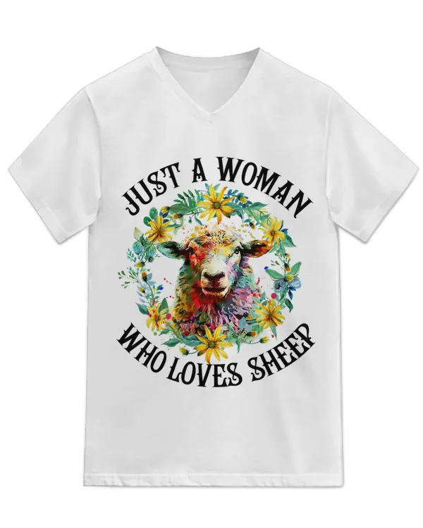 Unisex Jersey SS V-Neck T-Shirt