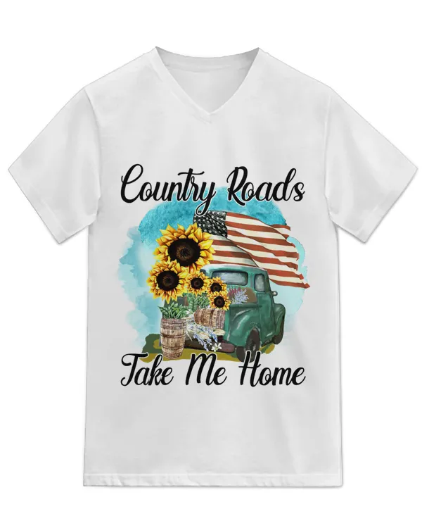 Unisex Jersey SS V-Neck T-Shirt