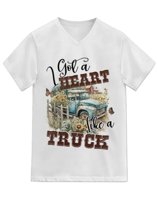 Unisex Jersey SS V-Neck T-Shirt