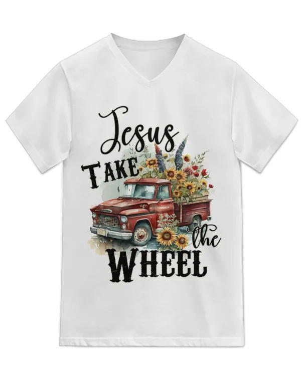 Unisex Jersey SS V-Neck T-Shirt