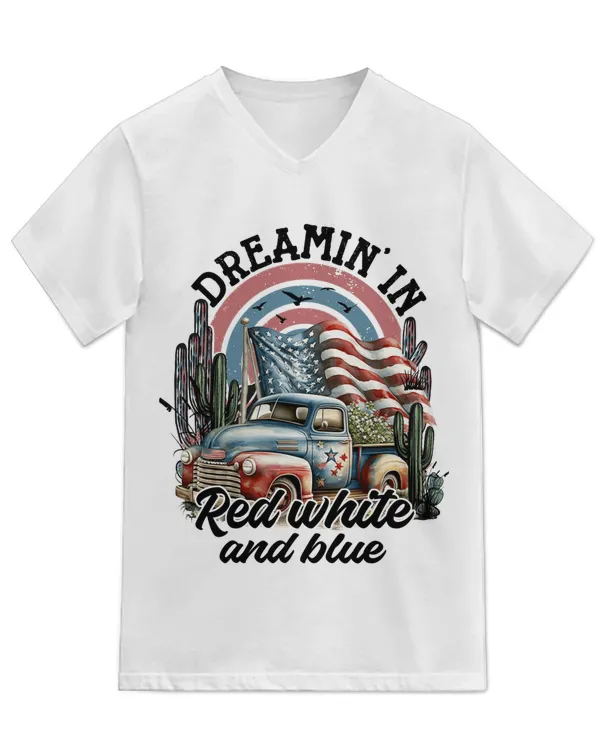 Unisex Jersey SS V-Neck T-Shirt
