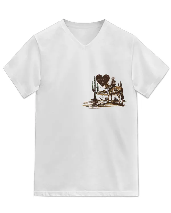 Unisex Jersey SS V-Neck T-Shirt
