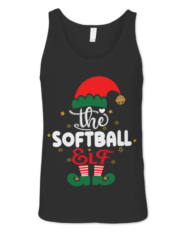 Cute Softball Elf family Matching Group Christmas Pajama Funny Cute Softball Elf family Matching Group Christmas Pajama Funny