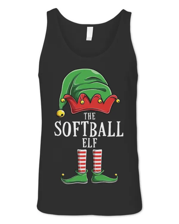 Cute Softball Elf Family Matching Group Elves Funny Christmas Cute Softball Elf Family Matching Group Elves Funny Christmas