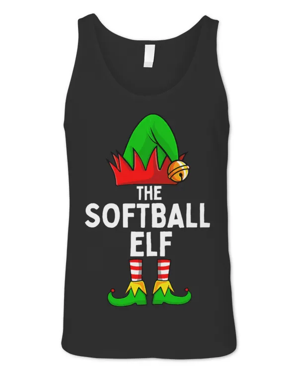 Cute Softball Elf Matching Family Christmas Cute Softball Elf Matching Family Christmas