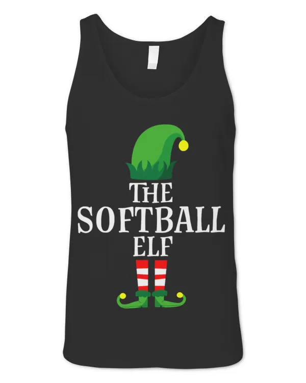 Cute Softball Elf Men Apparel Funny Christmas Family Matching Cute Softball Elf Men Apparel Funny Christmas Family Matching