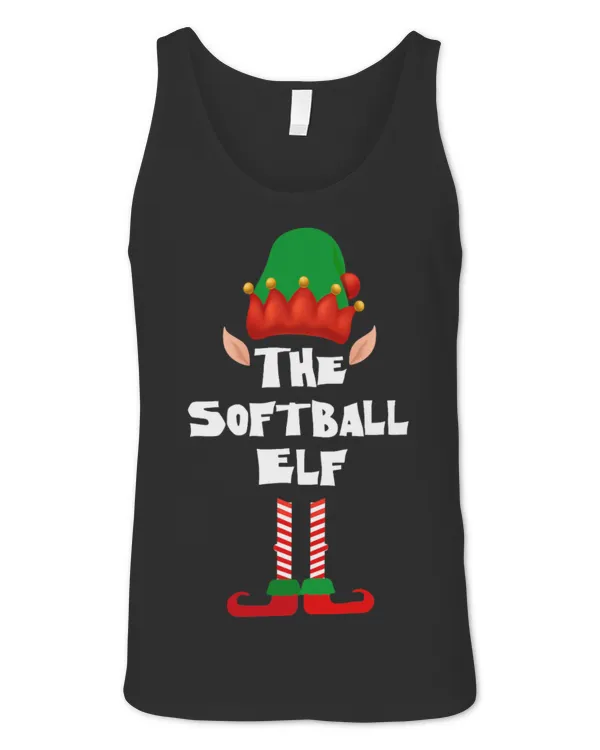 Cute Softball Elf Matching Family Group Christmas Party Pajama Cute Softball Elf Matching Family Group Christmas Party Pajama