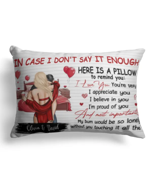 Here Is A Pillow To Remind You - Personalized Custom Shaped Pillow, Gift For Husband, Gift Idea For Husband