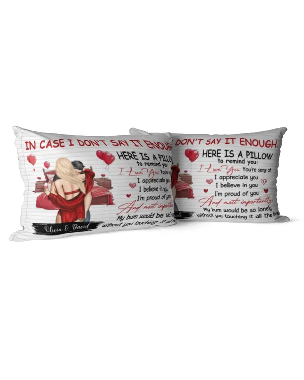 Here Is A Pillow To Remind You - Personalized Custom Shaped Pillow, Gift For Wife, Gift Idea For Wife