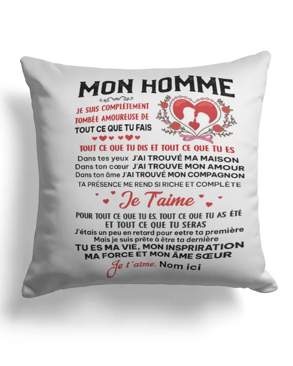 Cotton Drill Pillow (Dual Sided)