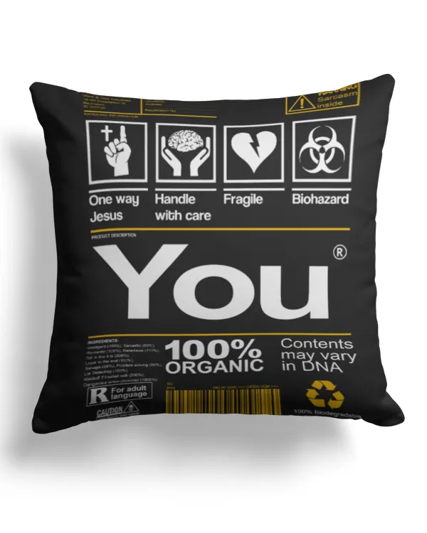 Cotton Drill Pillow (Dual Sided)