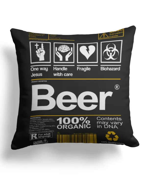 Cotton Drill Pillow (Dual Sided)
