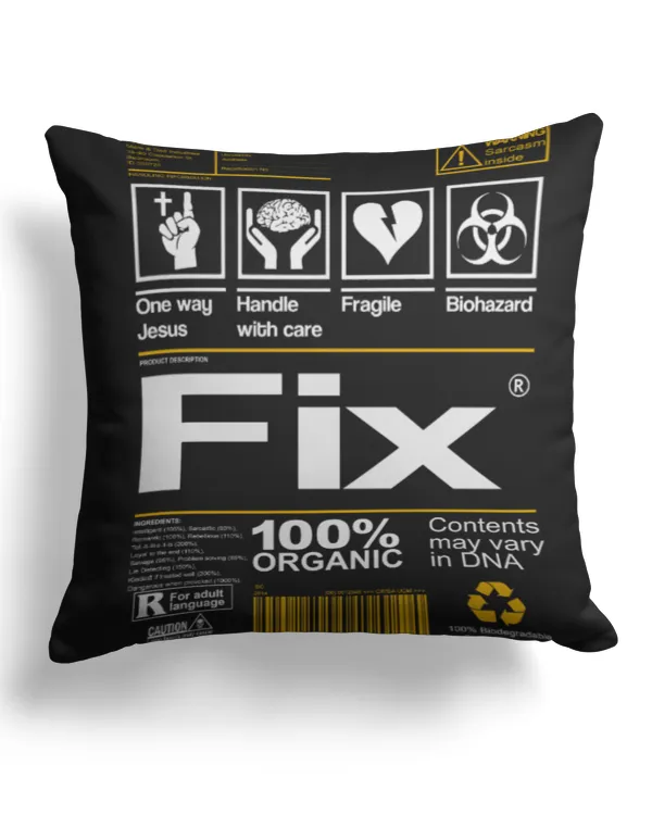 Cotton Drill Pillow (Dual Sided)