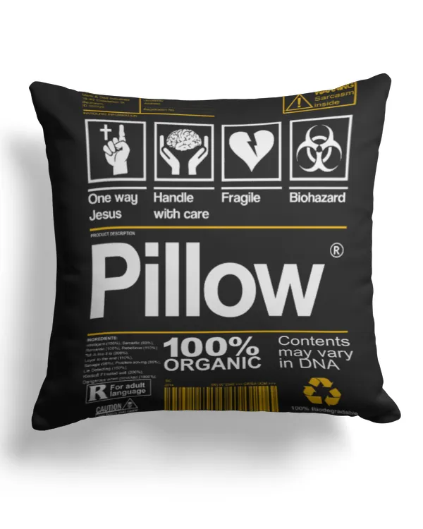 Cotton Drill Pillow (Dual Sided)
