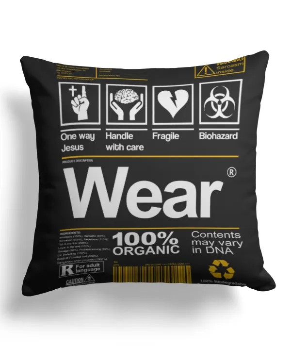 Cotton Drill Pillow (Dual Sided)