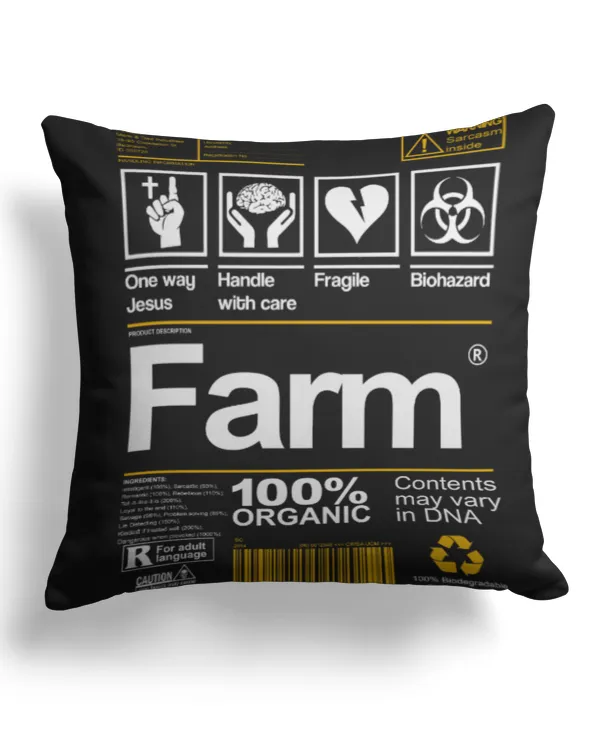 Cotton Drill Pillow (Dual Sided)