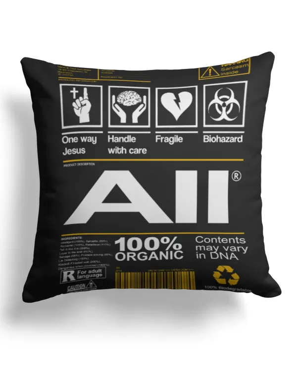 Cotton Drill Pillow (Dual Sided)