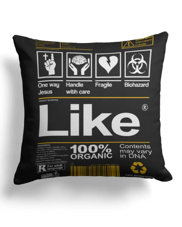 Cotton Drill Pillow (Dual Sided)