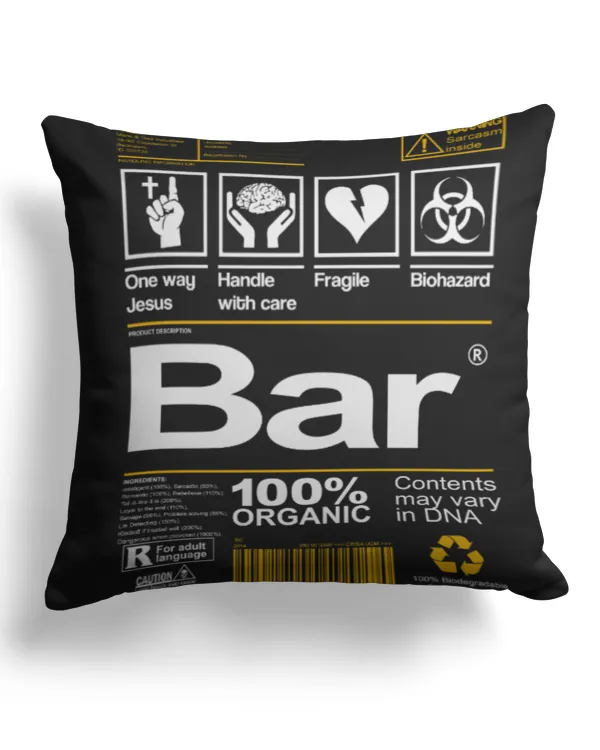 Cotton Drill Pillow (Dual Sided)
