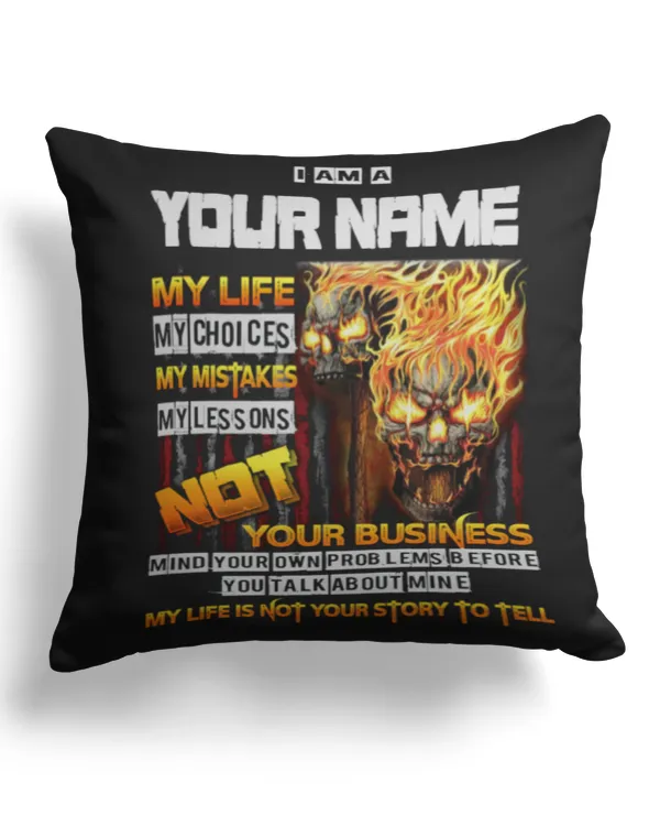 Cotton Drill Pillow (Dual Sided)